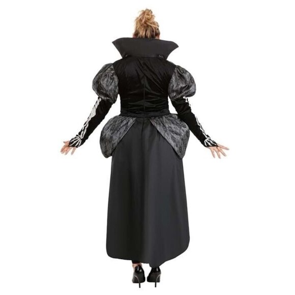 Regal Skeleton Queen Costume Womens SZ Small Halloween Role Play MSRP $68 - Picture 2 of 2